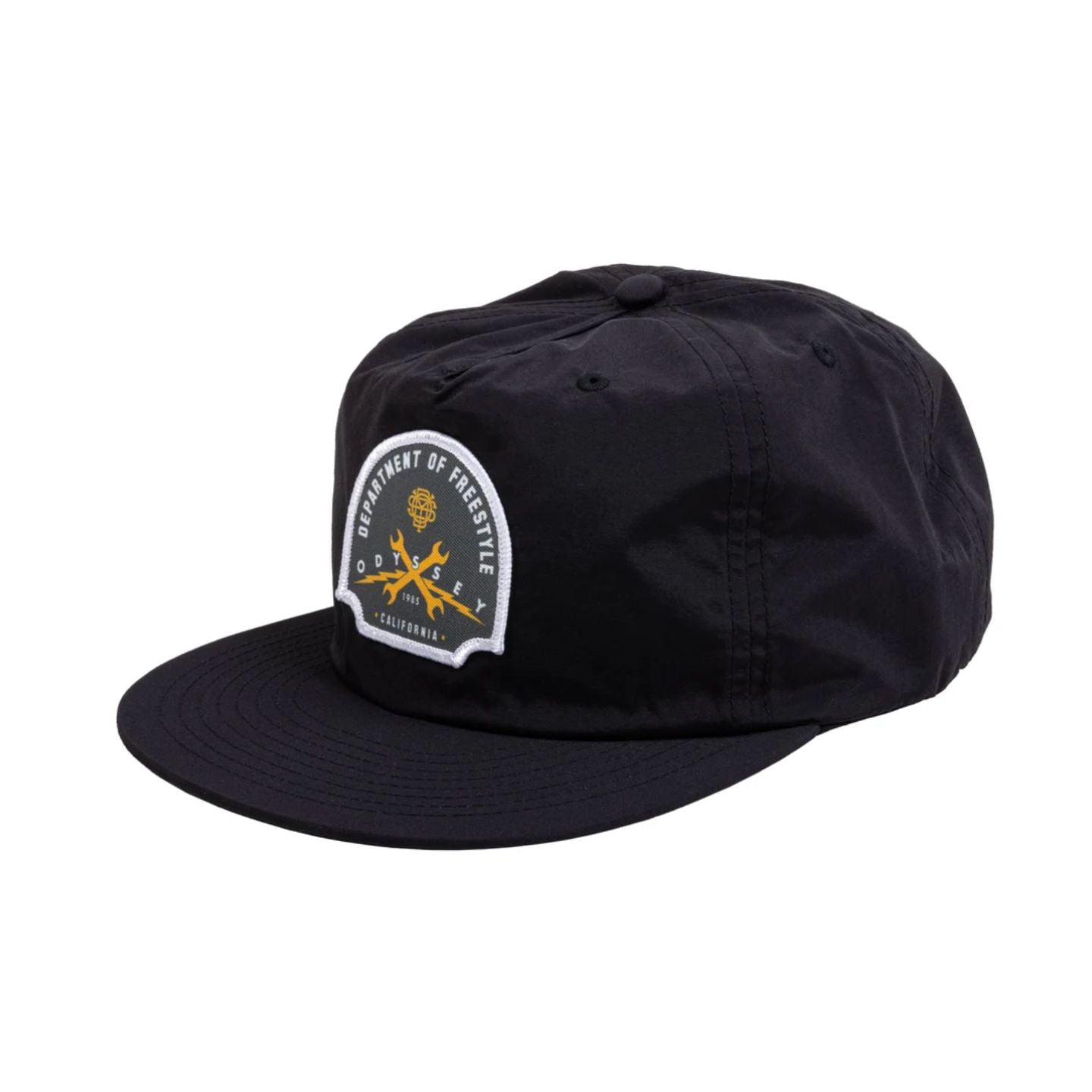 Odyssey 'Service Patch' 5-Panel BMX Hat / Cap - Black