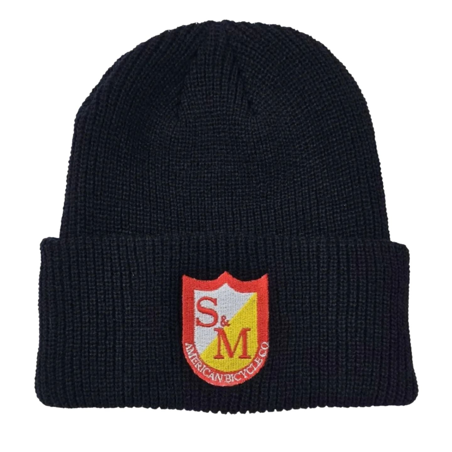S&M BMX 'Ribbed Cuffed' Beanie / Hat - Black