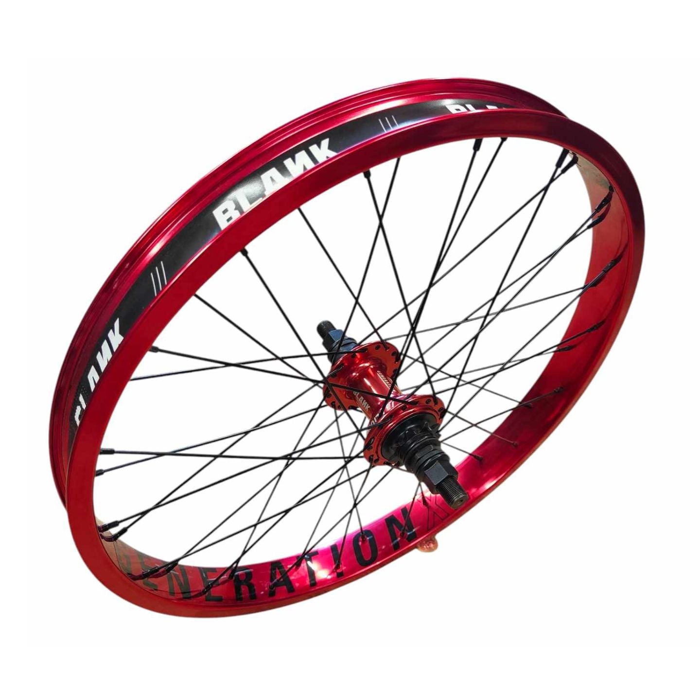 Blank GENERATION XL BMX Wheel Set - Red