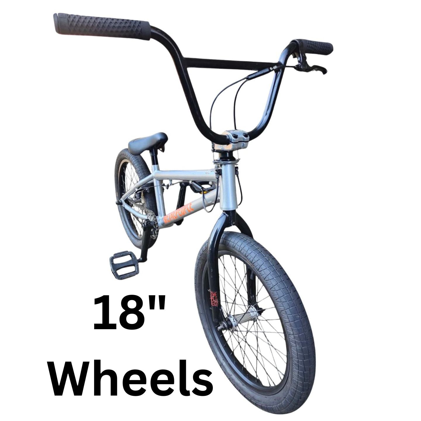 Junior size Academy Inspire - complete 18" BMX Bike - Silver ( Pre Owned )