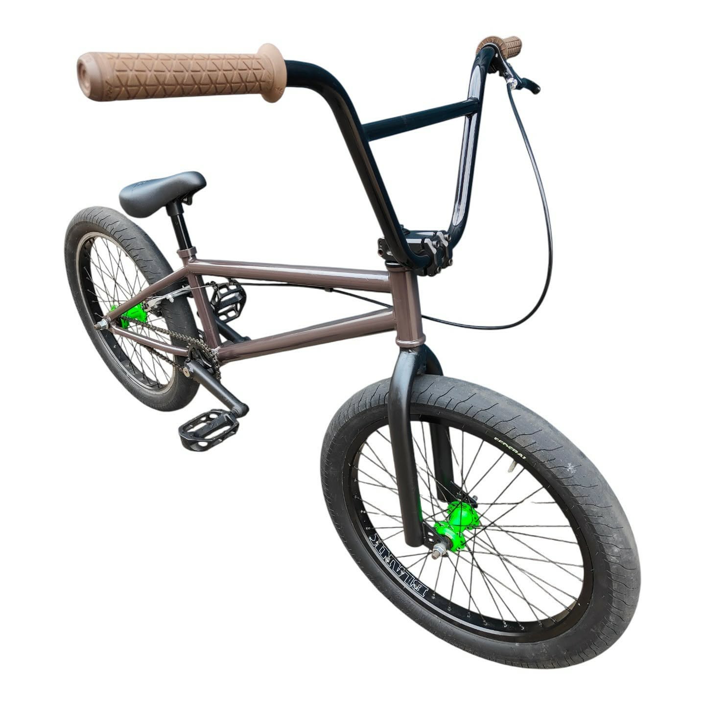 20" Custom built Complete BMX - Brown Black ( pre owned ) 20.5"tt