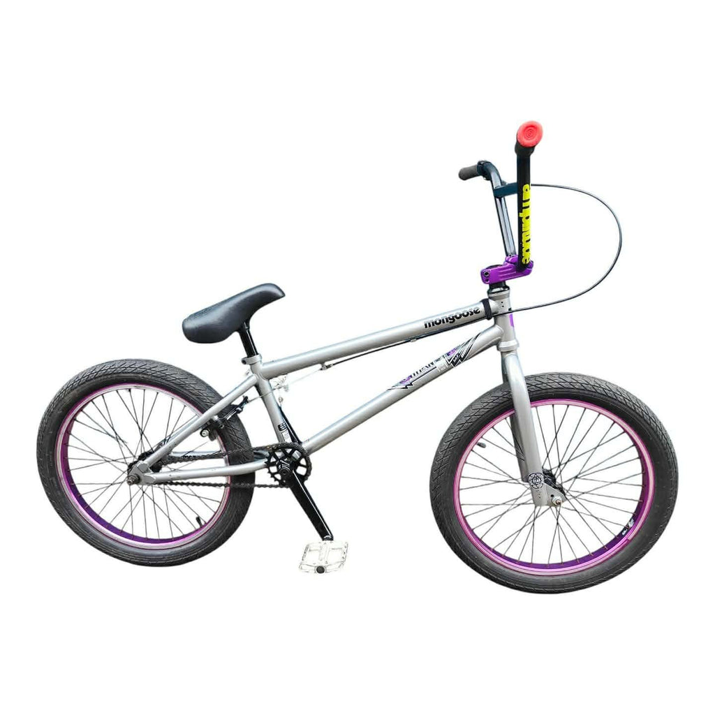 Mongoose R70 - complete 20" BMX Bike - Silver ( pre owned ) 20.5tt