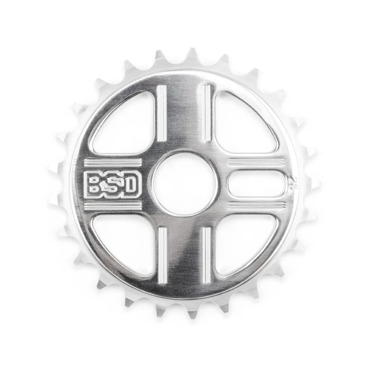 BSD TBT BMX Sprocket - 7075 T6 25T - Polished Silver