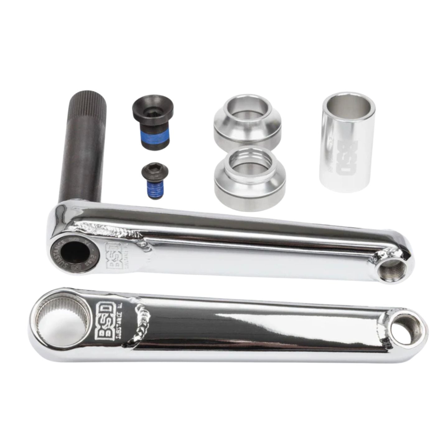 BSD Substance XL V2 BMX Cranks - 175mm Chrome