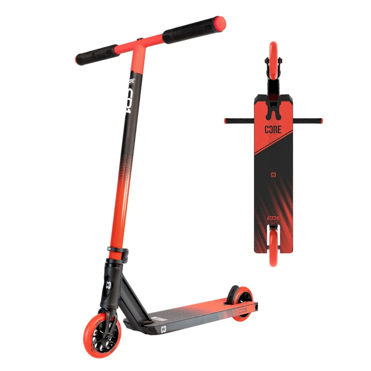 CORE CD1 Complete Stunt Scooter – Red / Black