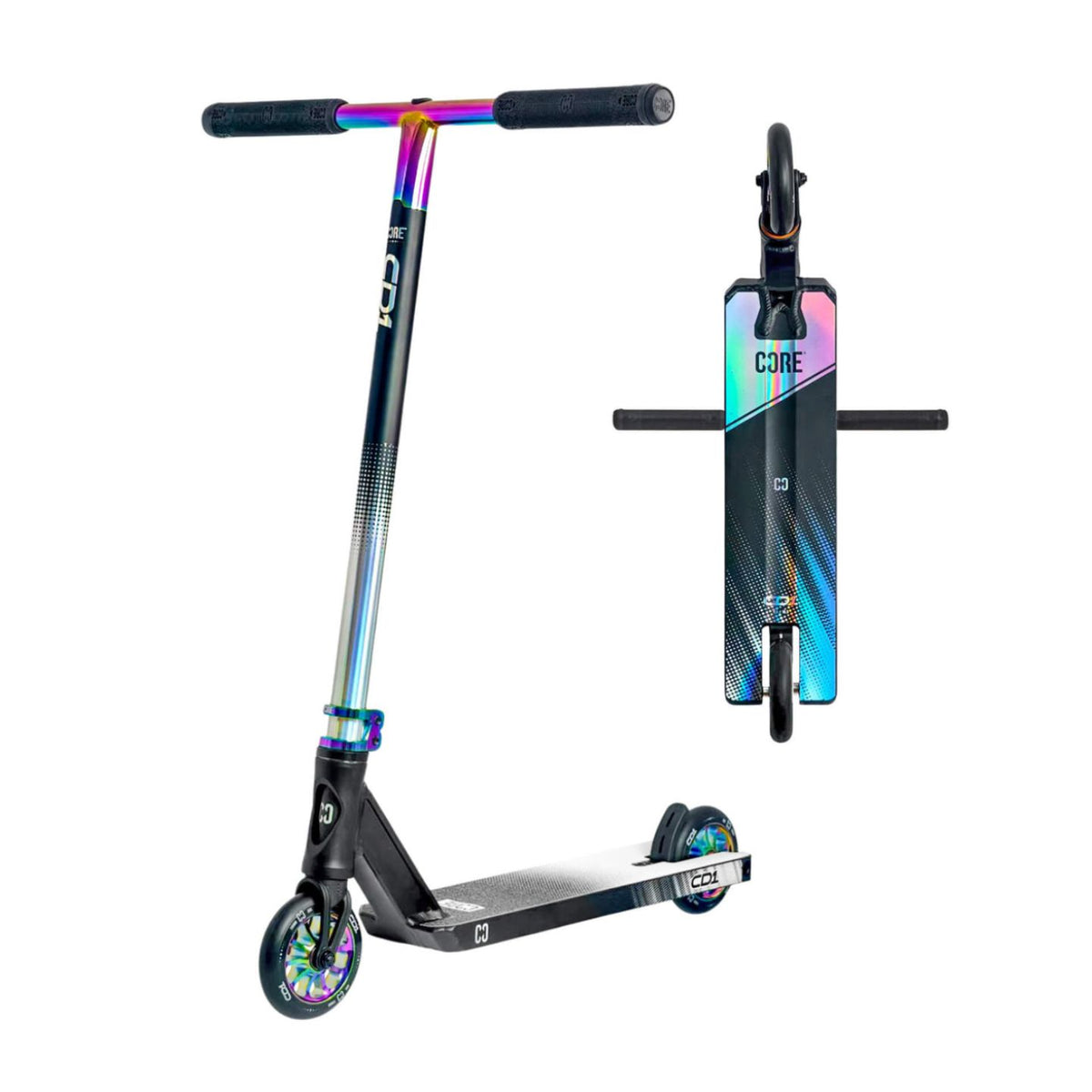 CORE CD1 Complete Stunt Scooter – NeoChrome/Black – Thunder BMX