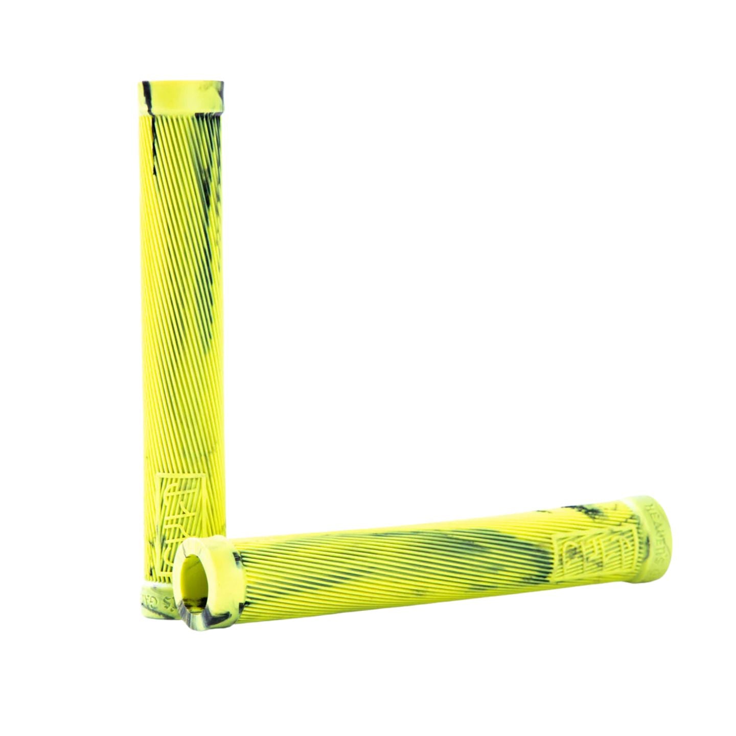 Cult Begin Flangeless Grips - Lime Green Swirl