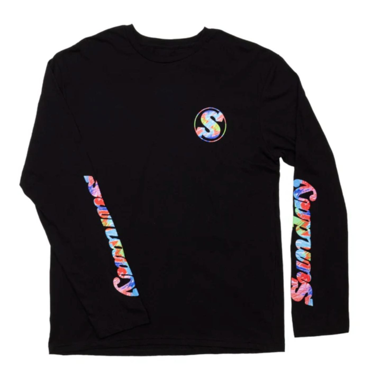 Sunday Scribble Long Sleeve (Black w/ Color Scribble Ink)