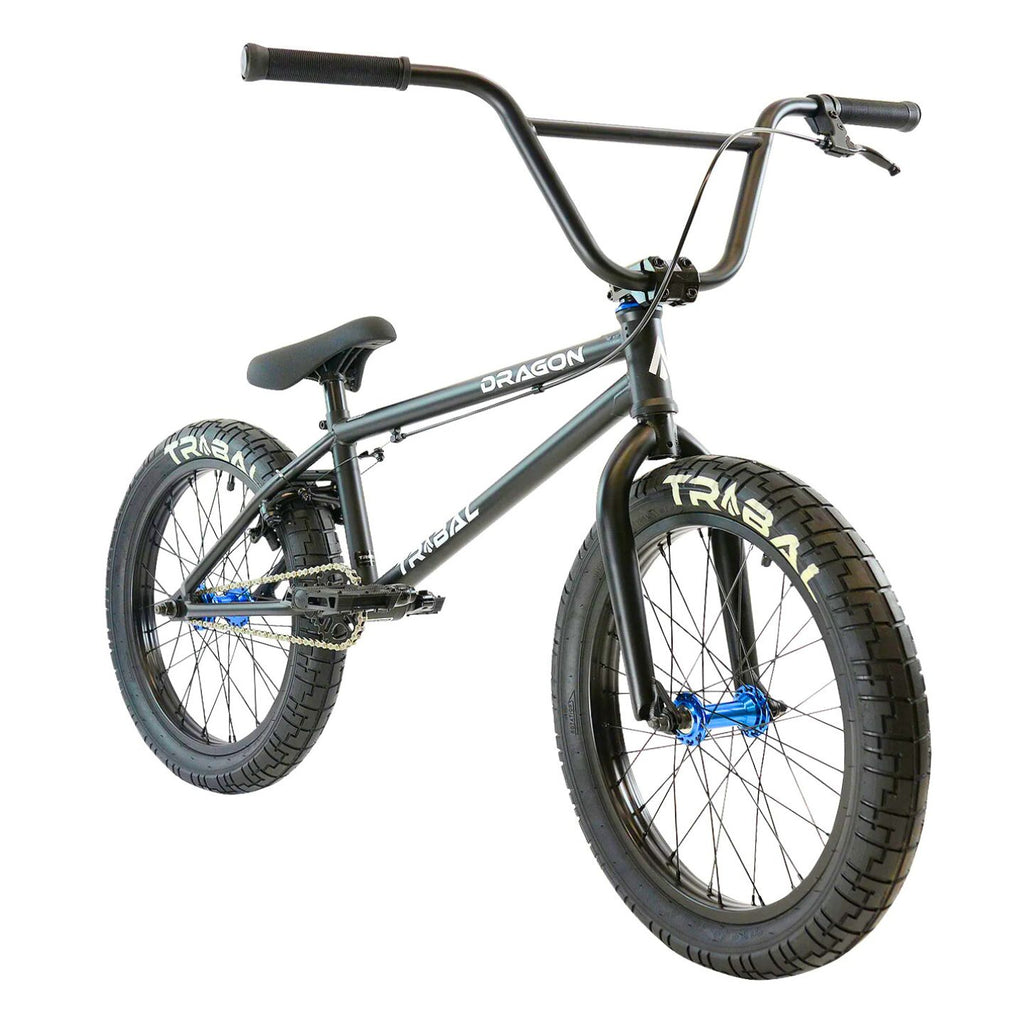 Tribal Dragon 20" BMX - Matte Black With Blue parts