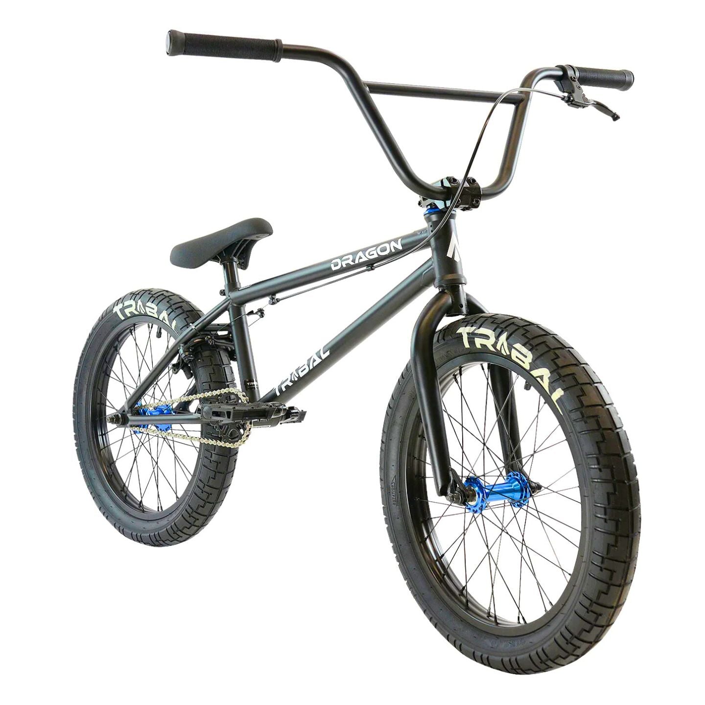 Tribal Dragon 20" BMX - Matte Black With Blue parts