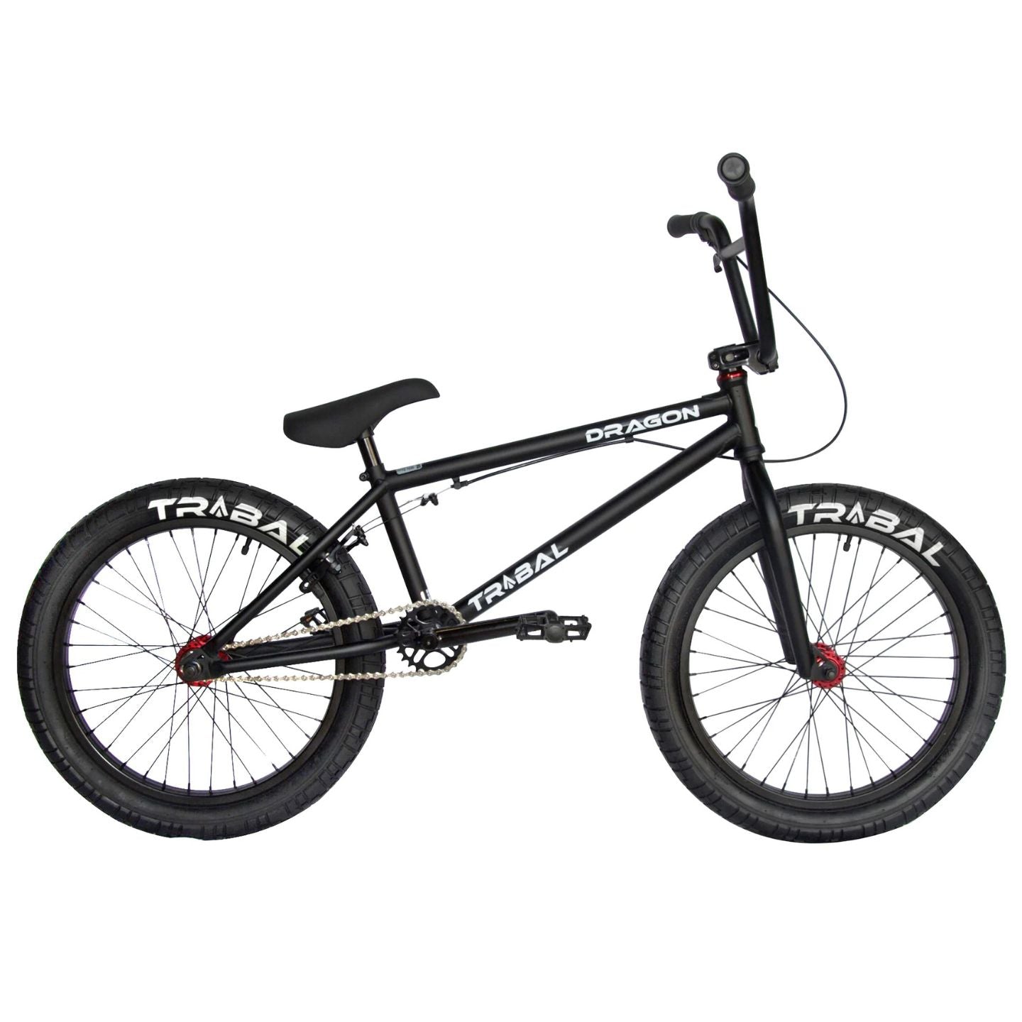 Tribal Dragon 20" BMX - Matte Black With Red parts