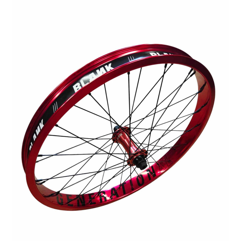 Blank GENERATION XL BMX Wheel Set - Red