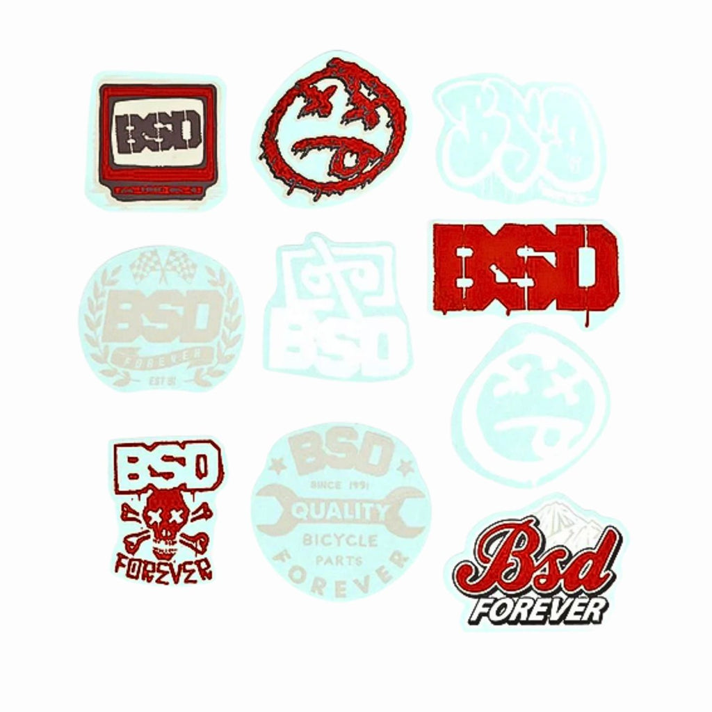 BSD assorted BMX Sticker Set
