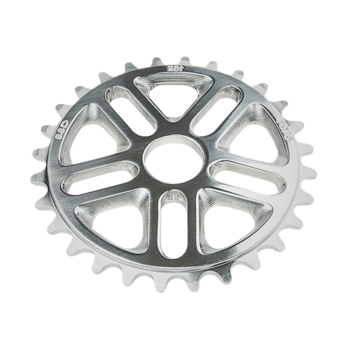 BSD Superlite 3D 5Spoke BMX Sprocket - CNC'D 7075 25T - Polished Silver