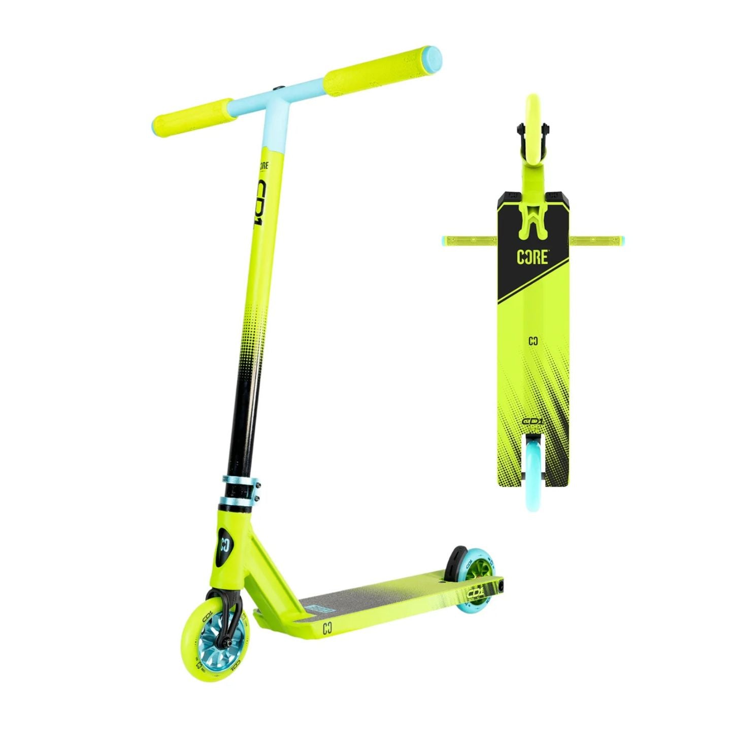 CORE CD1 Complete Stunt Scooter – Lime/Teal