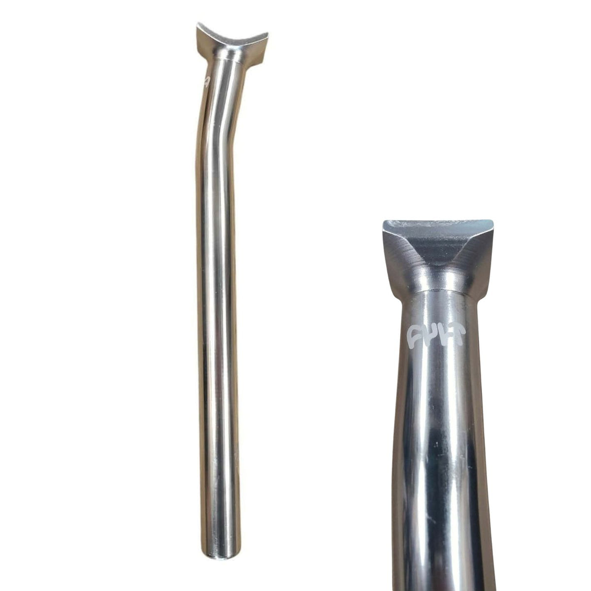 Cult 10° Layback Pivotal SeatPost - 25.4mm X 300mm Polished Silver