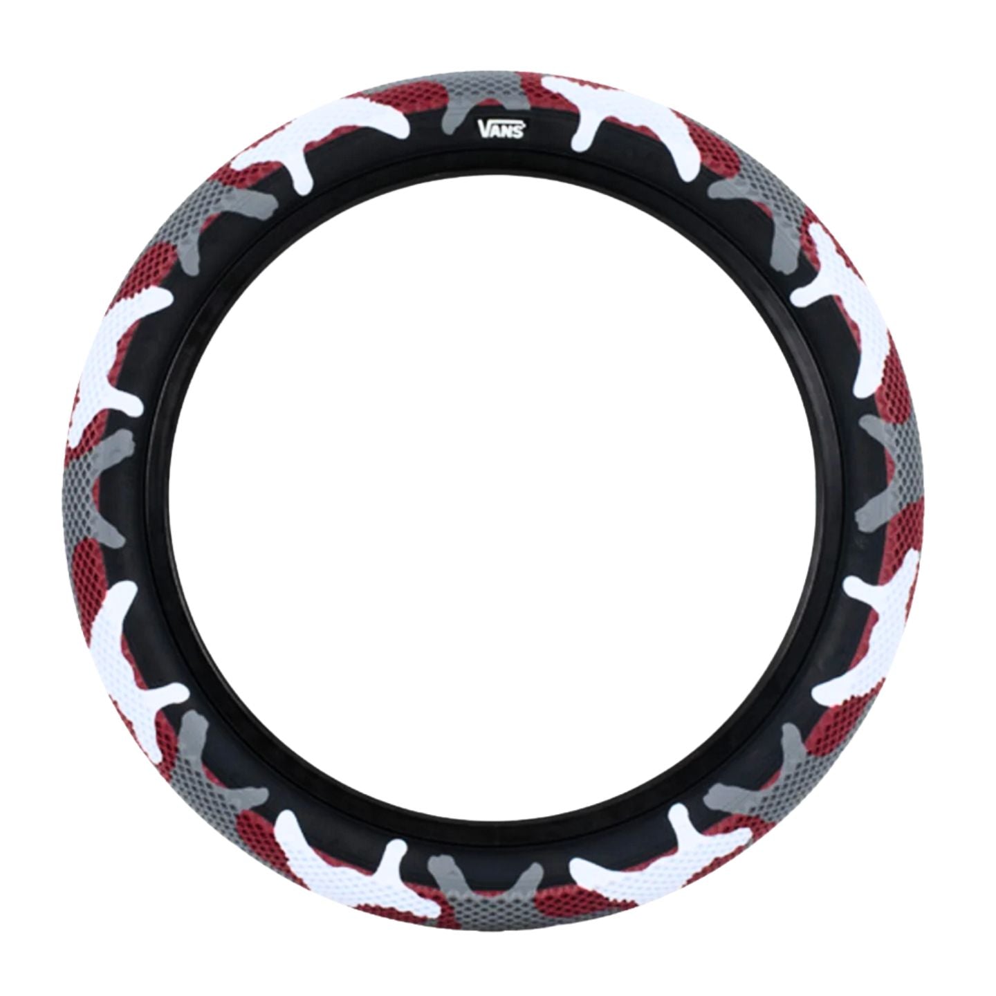 Cult Vans Tyre 20" - Red Camo With Black Sidewall 2.40"