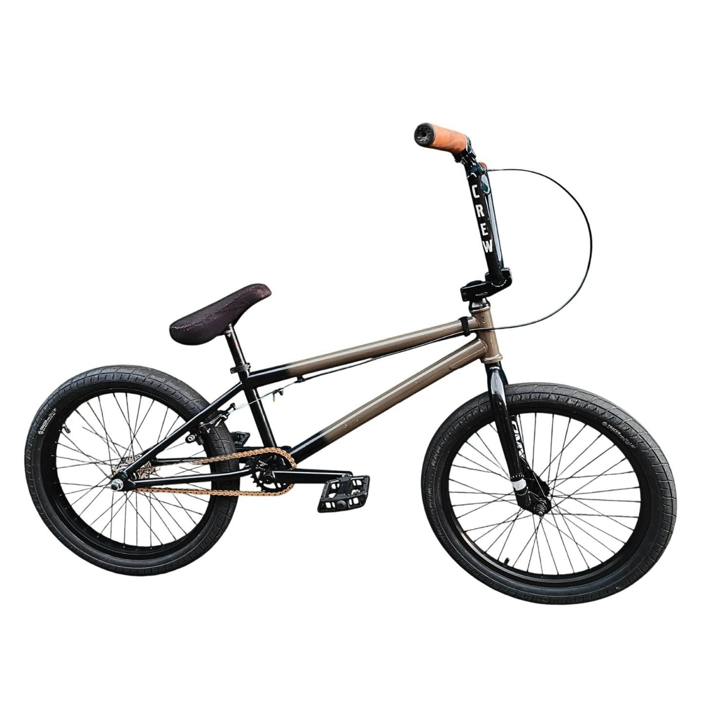 Custom 20.75" BMX - Full 4130 complete 20" BMX Bike - Black/Grey ( Pre Owned )