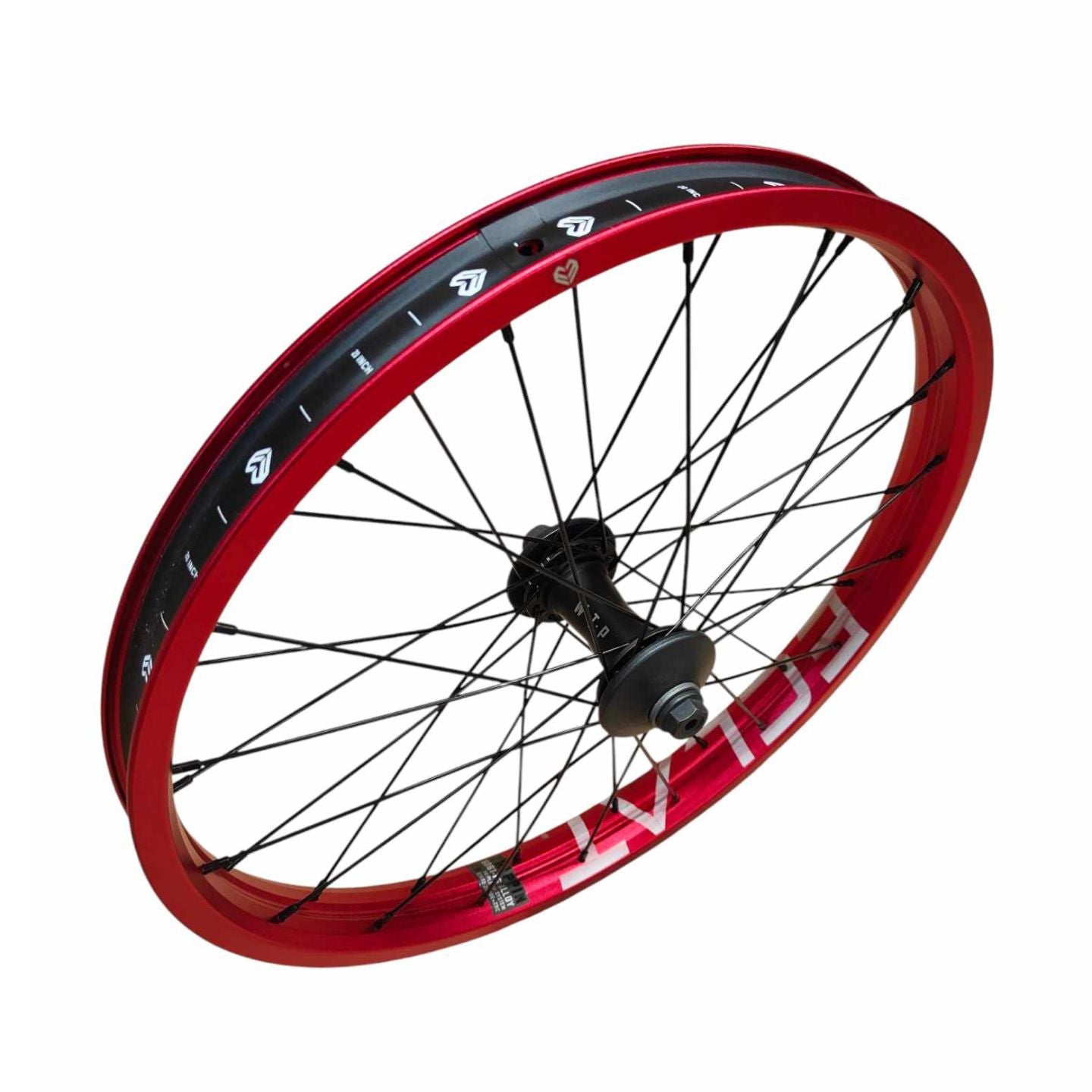 Wethepeople / Eclat Custom BMX Front Wheel - Red / Black