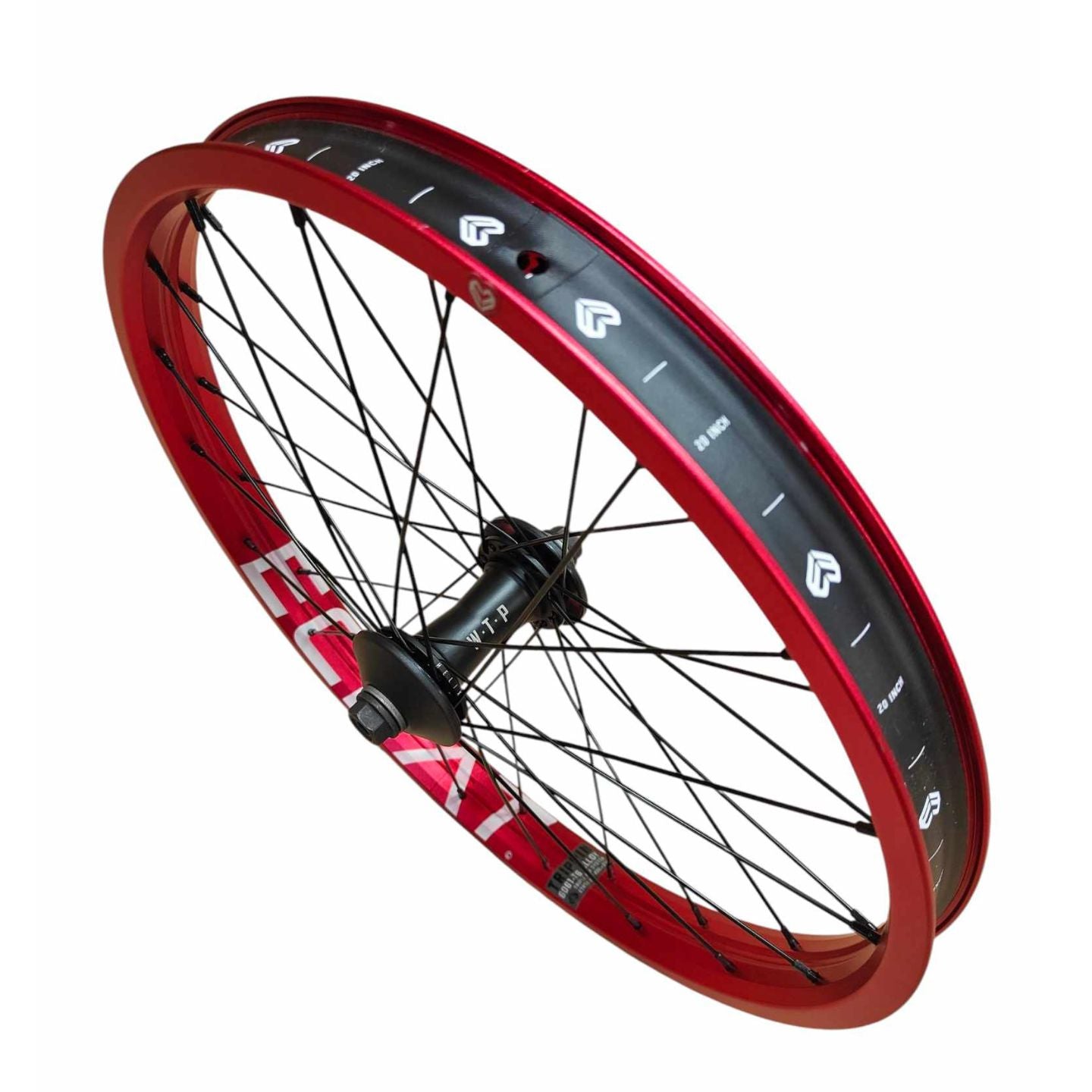 Wethepeople / Eclat Custom BMX Front Wheel - Red / Black