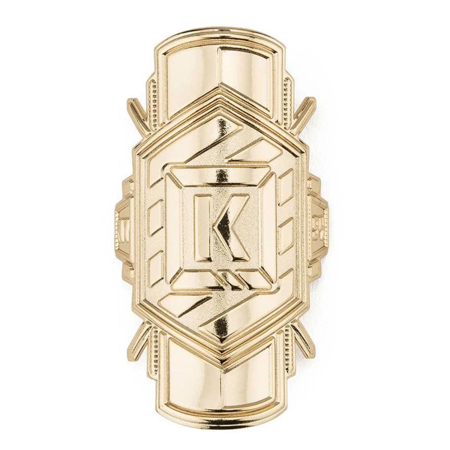 Kink K-Brick BMX Head Tube Badge - Gold