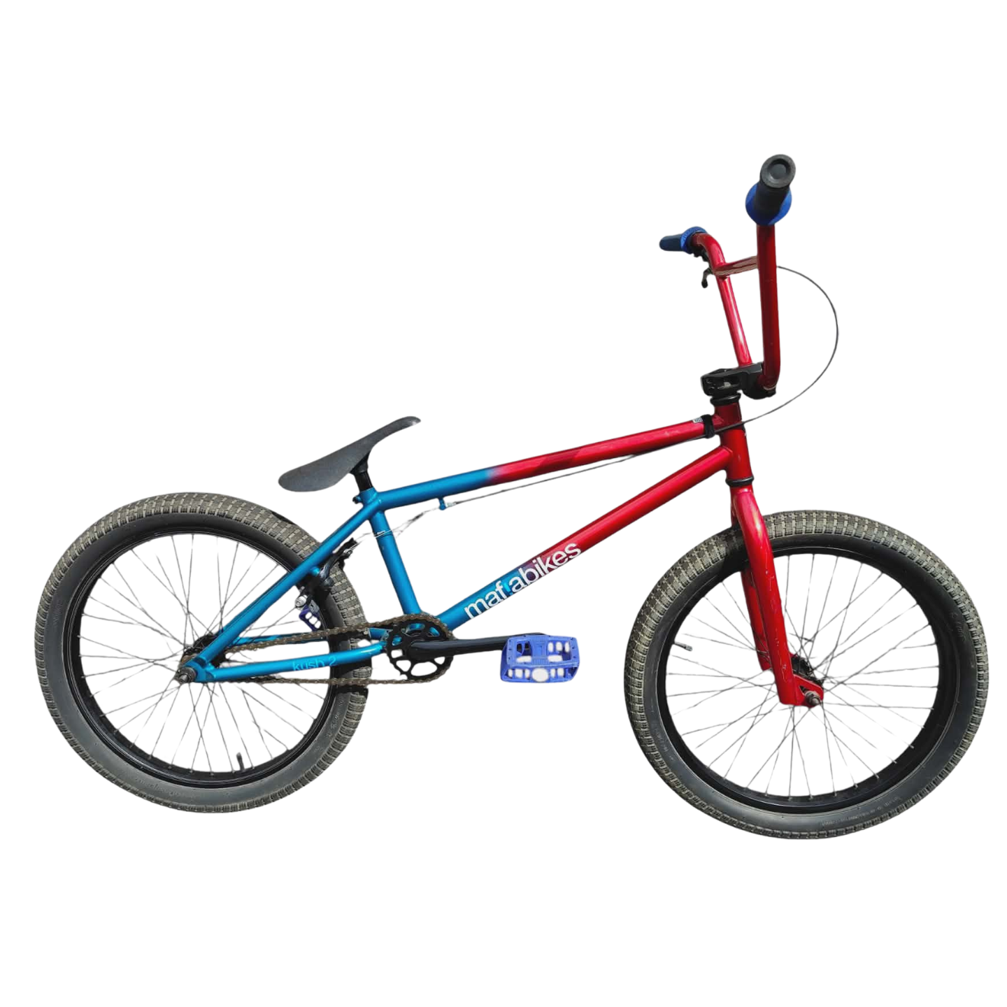 Mafia Kush2 - complete 20" BMX Bike - Blue / Red  ( Pre Owned )