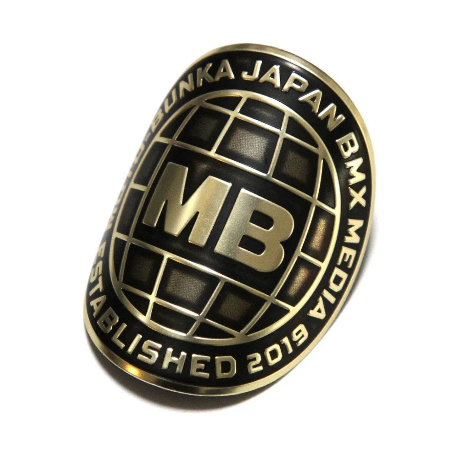 MOTO-BUNKA Globe BMX Head Tube Badge - GOLD
