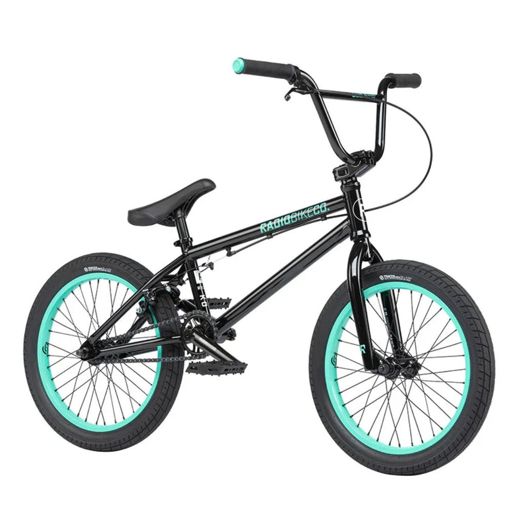 RADIO 'SAIKO' 18" COMPLETE BMX BIKE ( 7-10 yrs ) BLK / Teal