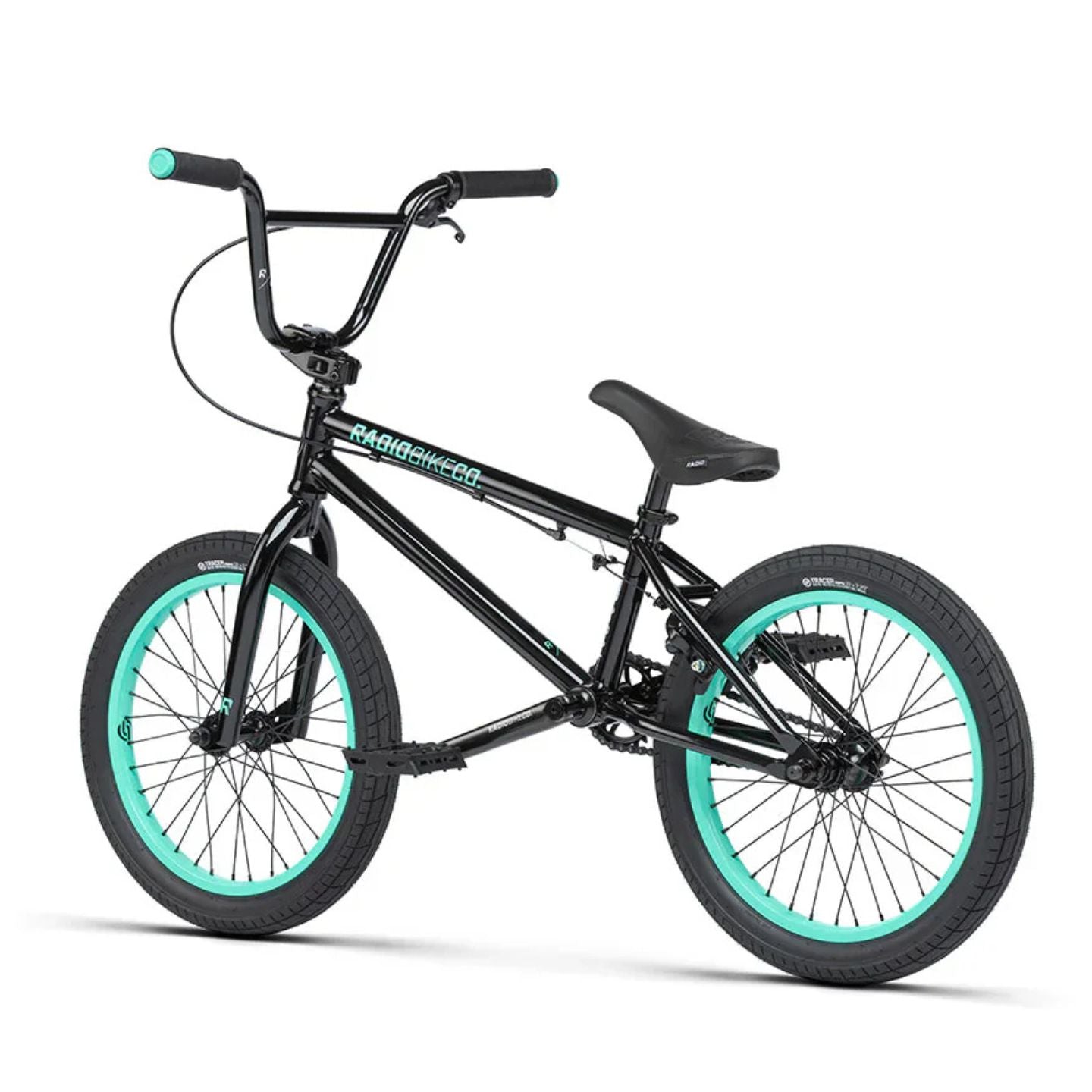 RADIO 'SAIKO' 18" COMPLETE BMX BIKE ( 7-10 yrs ) BLK / Teal