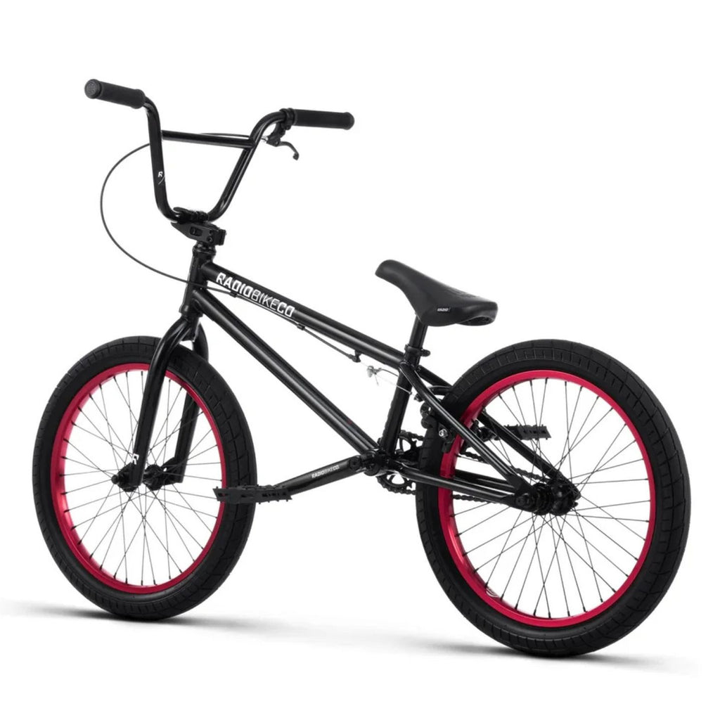 RADIO SAIKO 20" BMX BIKE - 19.25tt  ( 9-12 yrs ) Black / Red rims