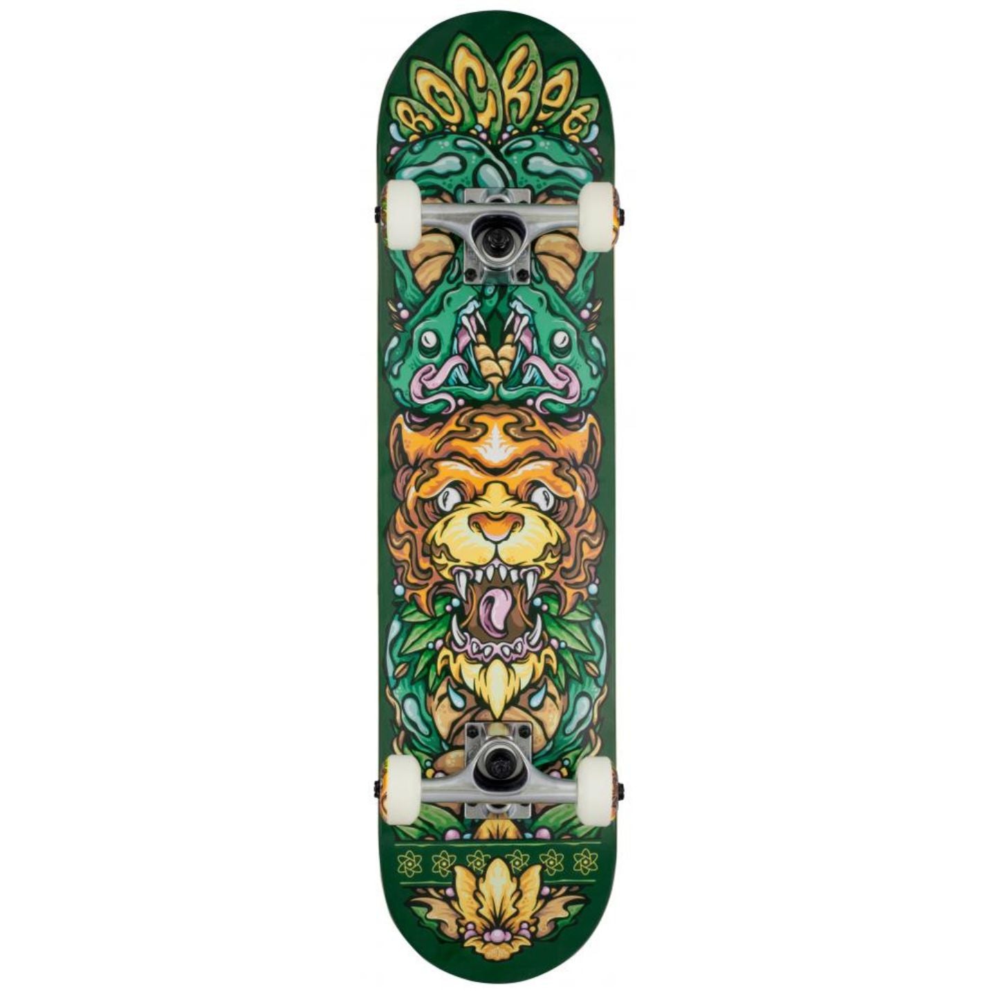 Rocket Complete Skateboard - Wild Pile-up - Green