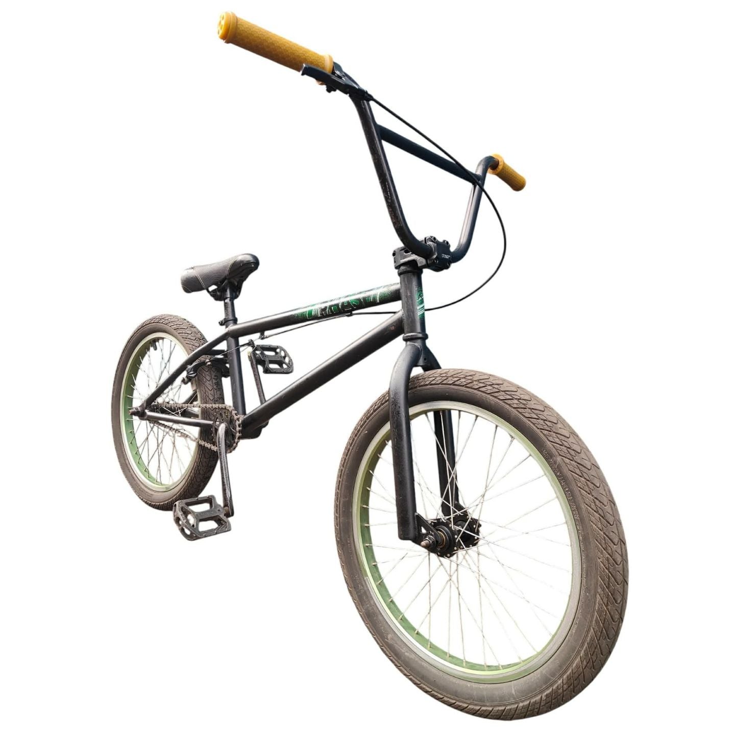 Ruption PHASE - complete 20" BMX Bike 20.25TT - Black / Green ( Pre Owned ) *