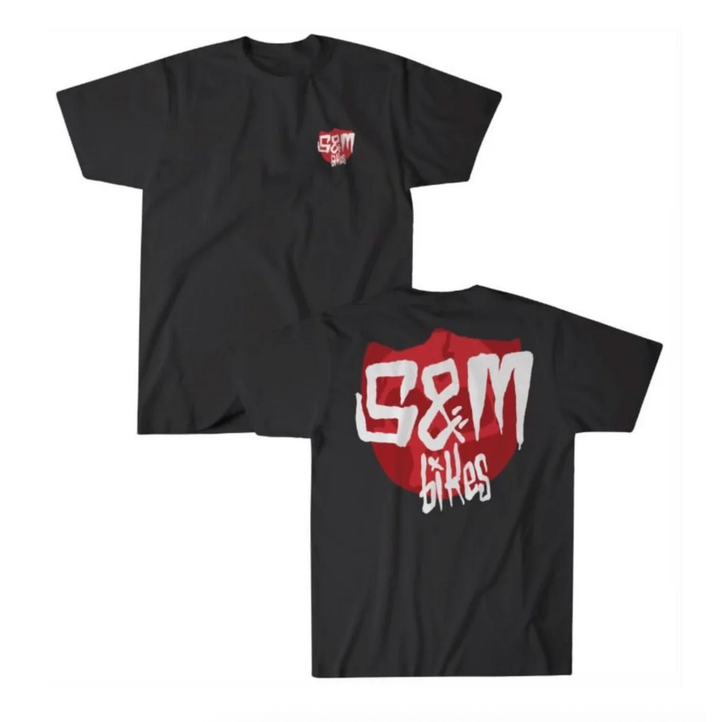 S&M Skull Shield T-Shirt Black