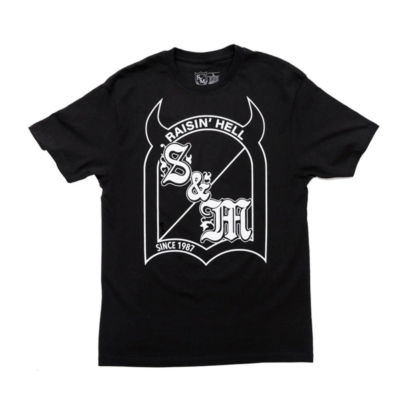 S&M Raise Hell T-Shirt Black