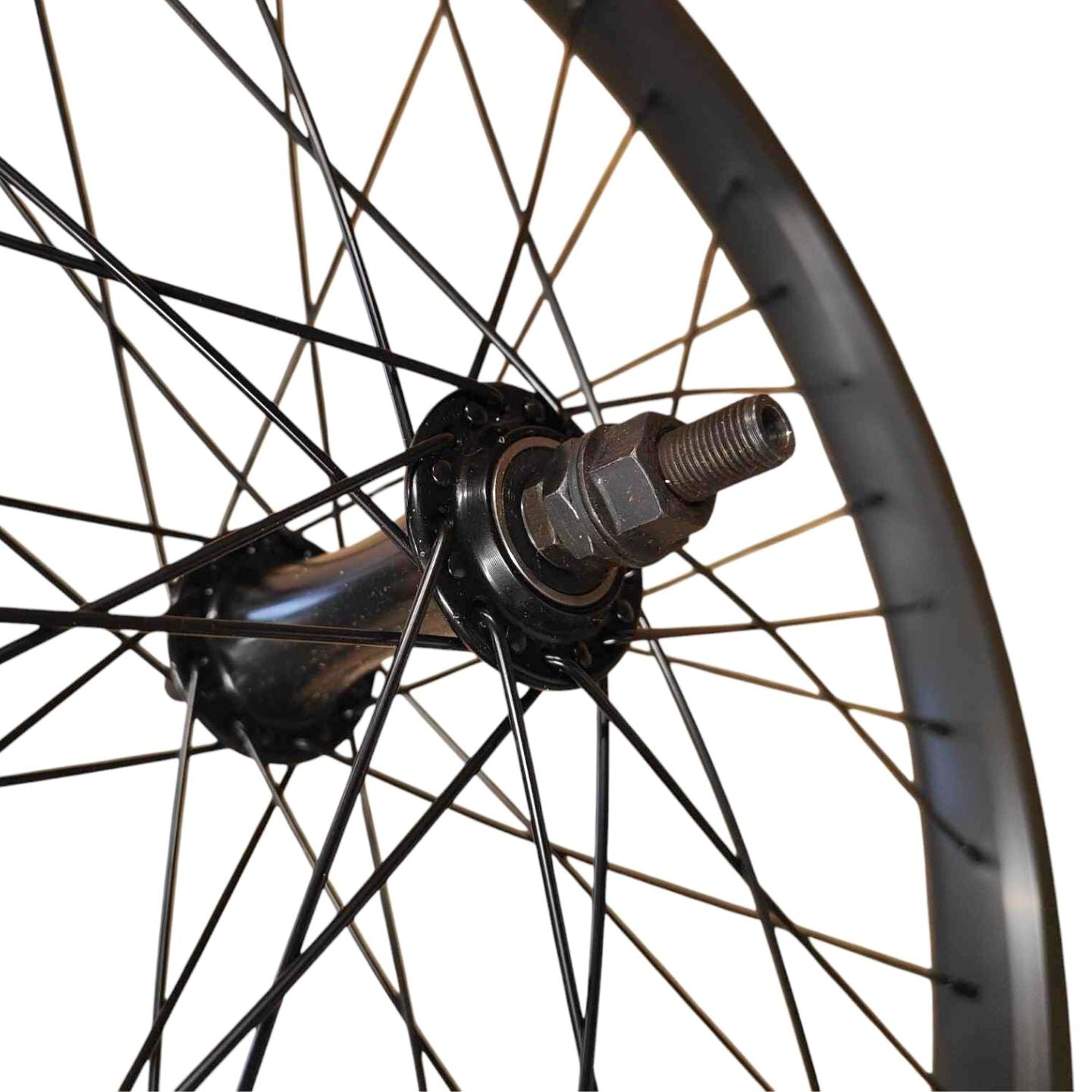 Stock sealed 20" BMX front wheel- Black