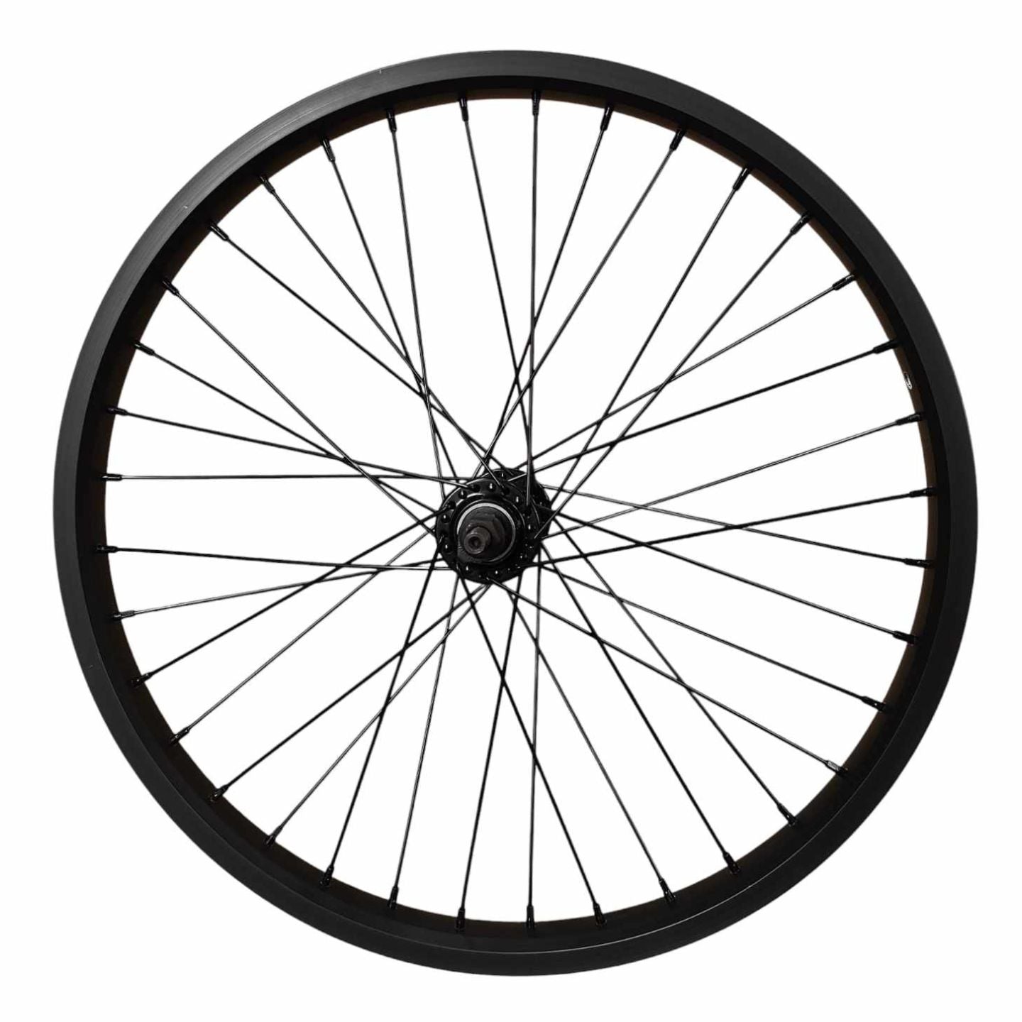 Stock sealed 20" BMX front wheel- Black