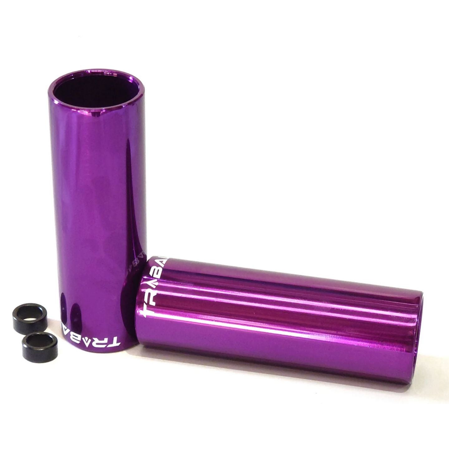 Tribal 4" Pegs - Purple 14mm With 10mm Adapter (Pair)