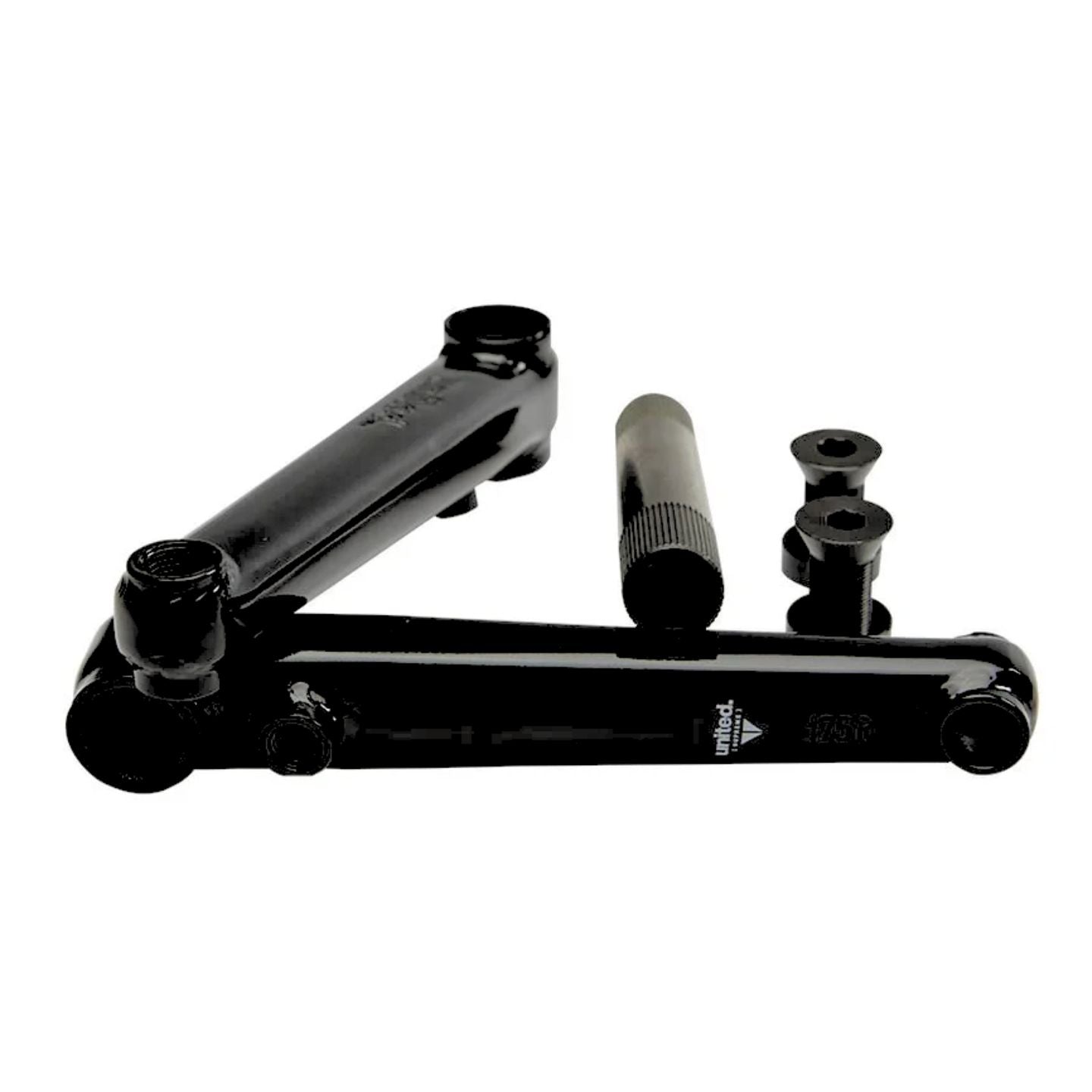 United Supreme 175mm V3 3-pc BMX Cranks - Black