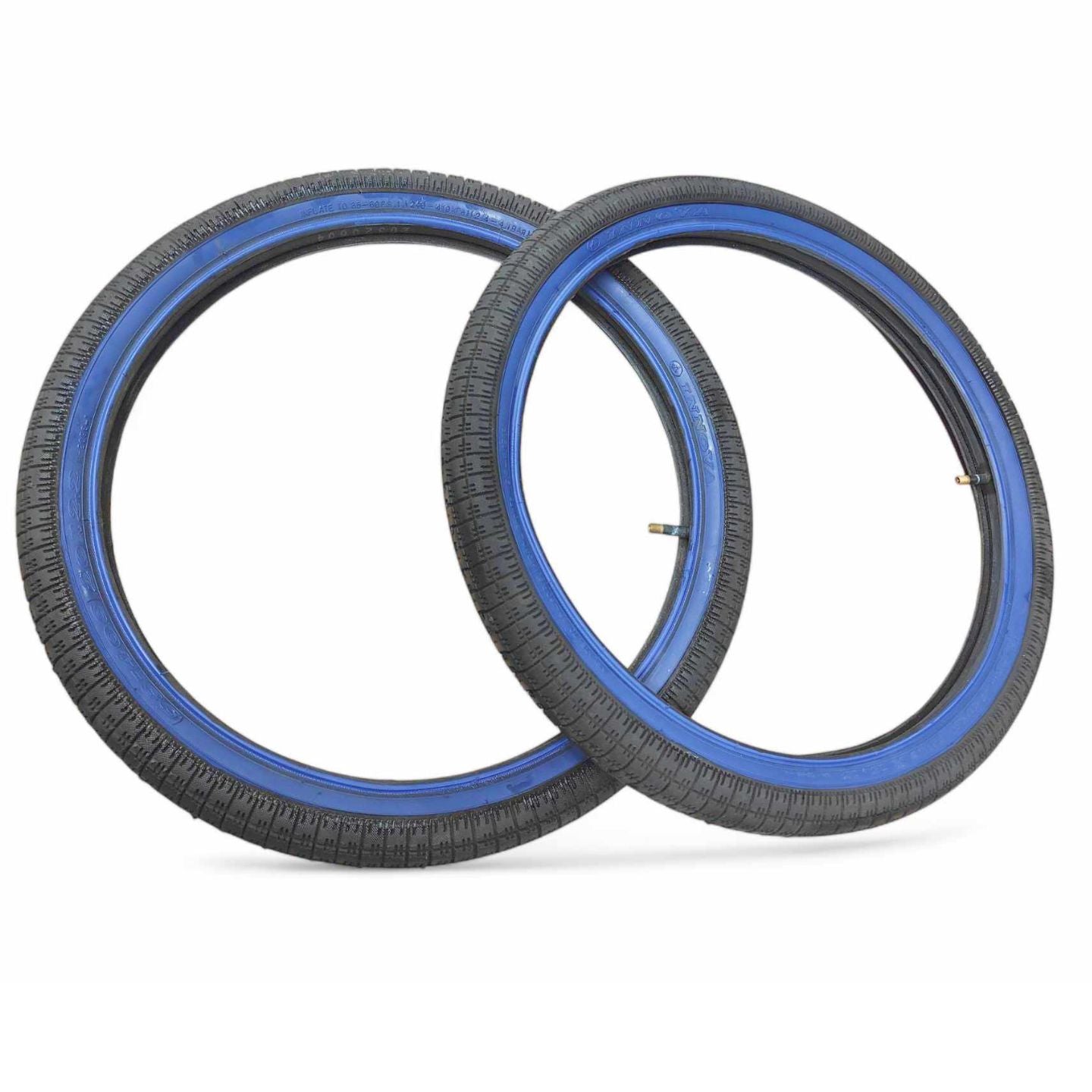 Blue wall BMX Bike Bicycle tires - BMX Tyres 20" x 2.20" ( used )